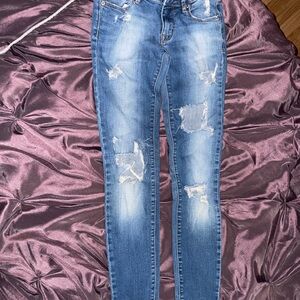 Distressed Blue Jeans for Women